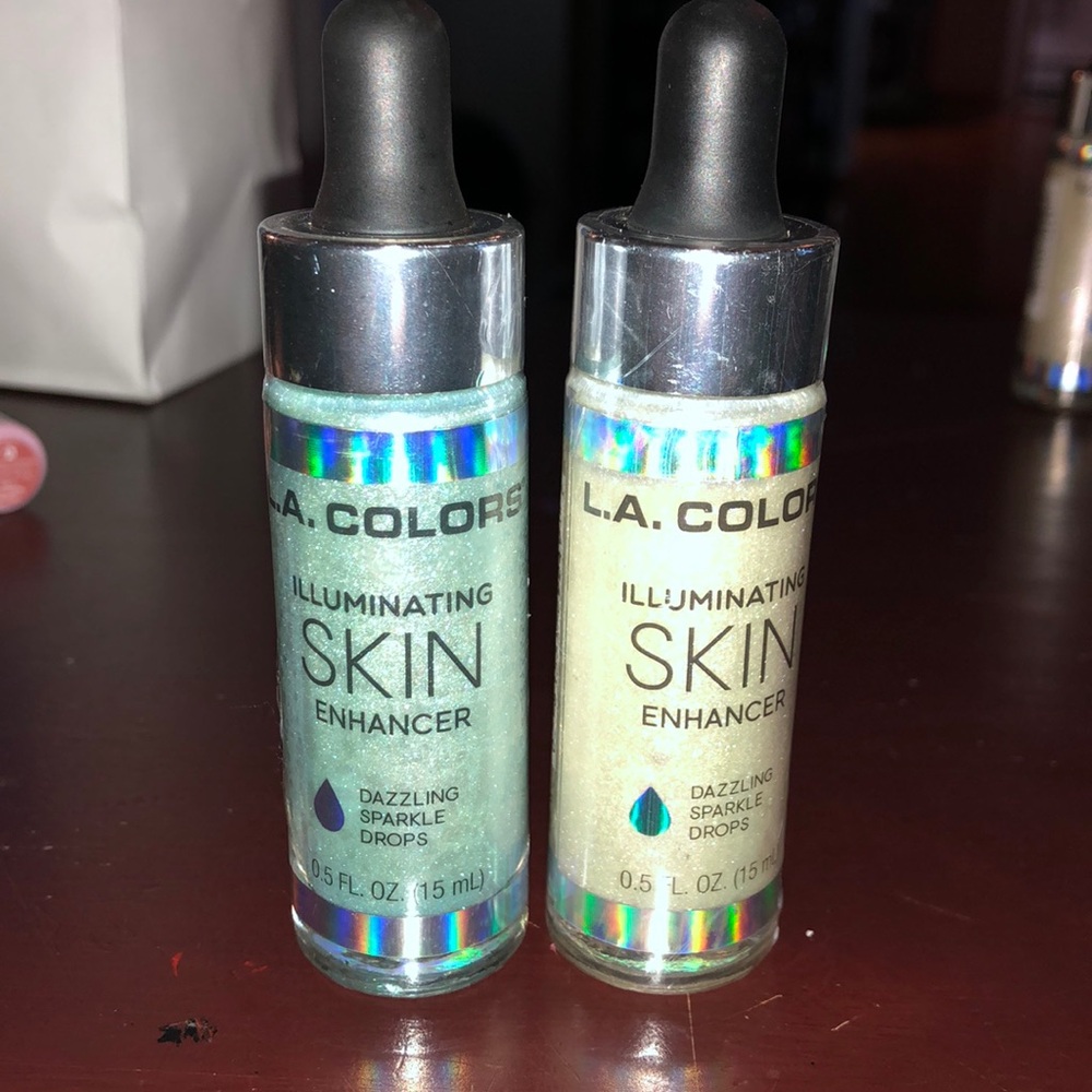 LA Colors Illuminating Skin Enhancer dazzling sparkle drops. 2 bottles